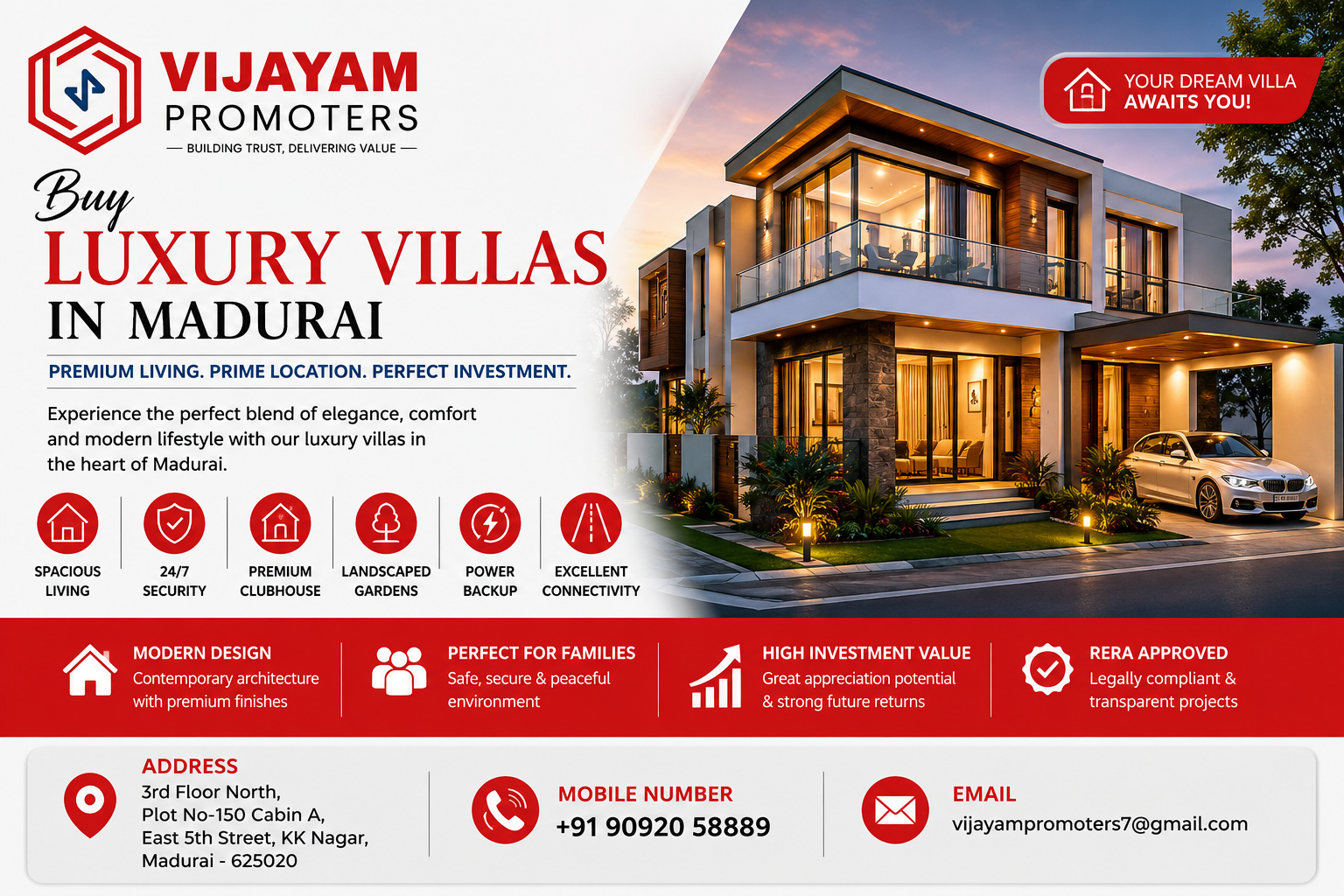 Buy Luxury Villas in Madurai